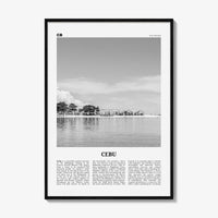 Cebu Print Black and White No 2, Cebu Wall Art, Cebu Poster, Cebu Photo, Cebu Wall Décor, Sugbo, Philippines, Central Visayas