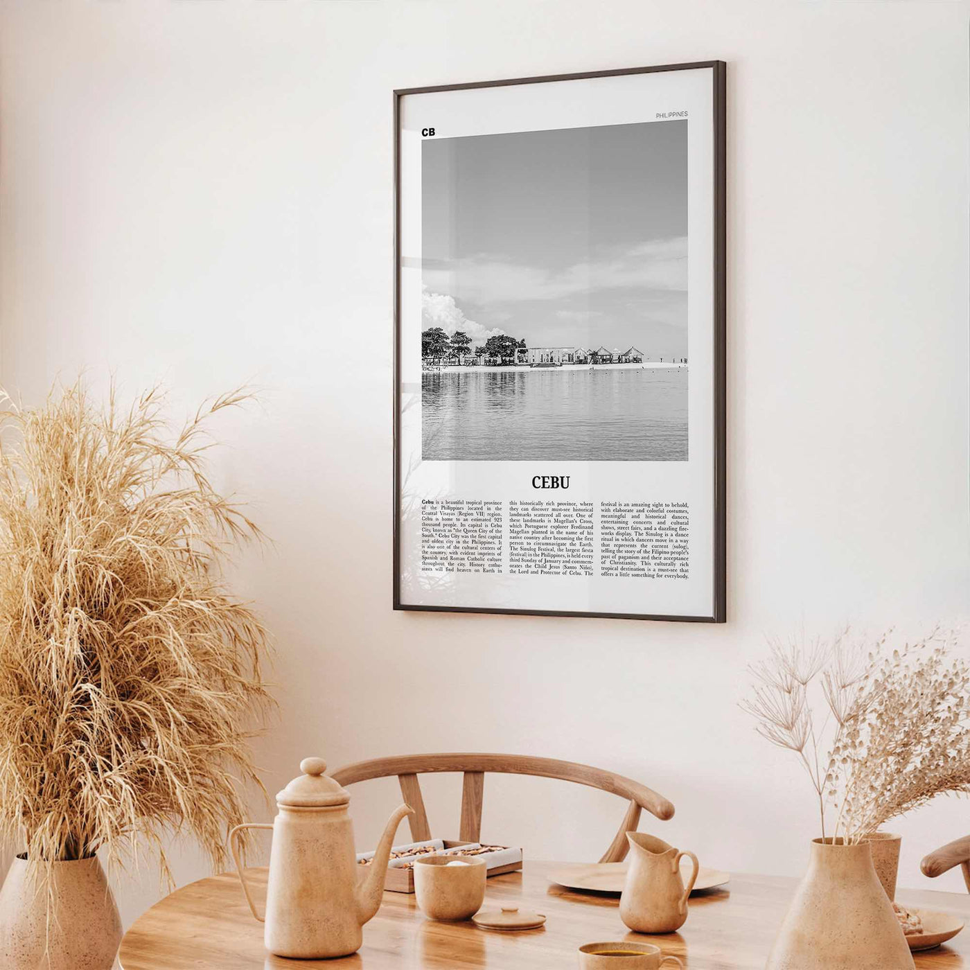 Cebu Print Black and White No 2, Cebu Wall Art, Cebu Poster, Cebu Photo, Cebu Wall Décor, Sugbo, Philippines, Central Visayas