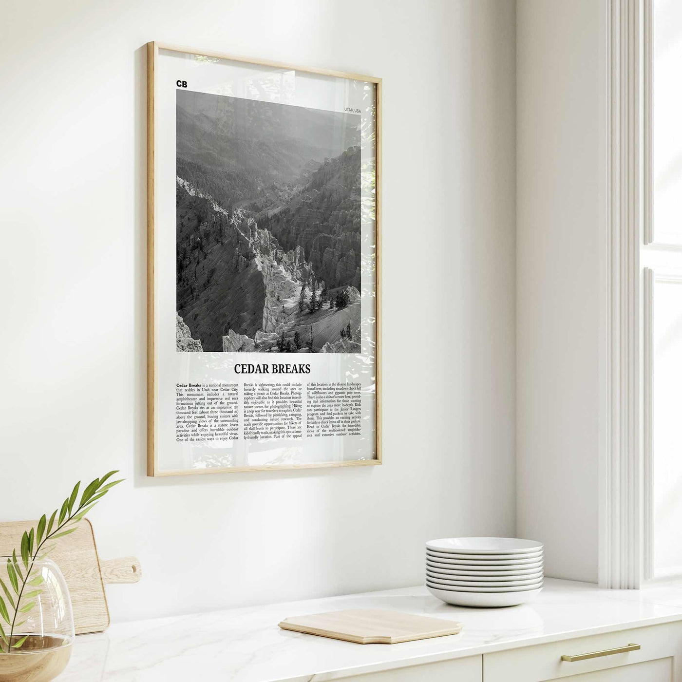 Cedar Breaks National Monument Print Black and White, Cedar Breaks Wall Art, Cedar Breaks Poster, Cedar Breaks Photo, Cedar Breaks, Utah