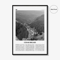 Cedar Breaks National Monument Print Black and White, Cedar Breaks Wall Art, Cedar Breaks Poster, Cedar Breaks Photo, Cedar Breaks, Utah