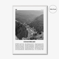 Cedar Breaks National Monument Print Black and White, Cedar Breaks Wall Art, Cedar Breaks Poster, Cedar Breaks Photo, Cedar Breaks, Utah