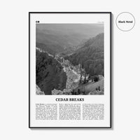 Cedar Breaks National Monument Print Black and White, Cedar Breaks Wall Art, Cedar Breaks Poster, Cedar Breaks Photo, Cedar Breaks, Utah