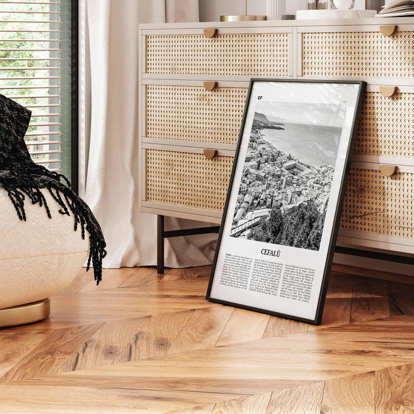 Cefalu Print Black and White, Cefalù Wall Art, Cefalù Poster, Cefalù Photo, Cefalù Wall Décor, Italy, Sicily, Palermo, Italia