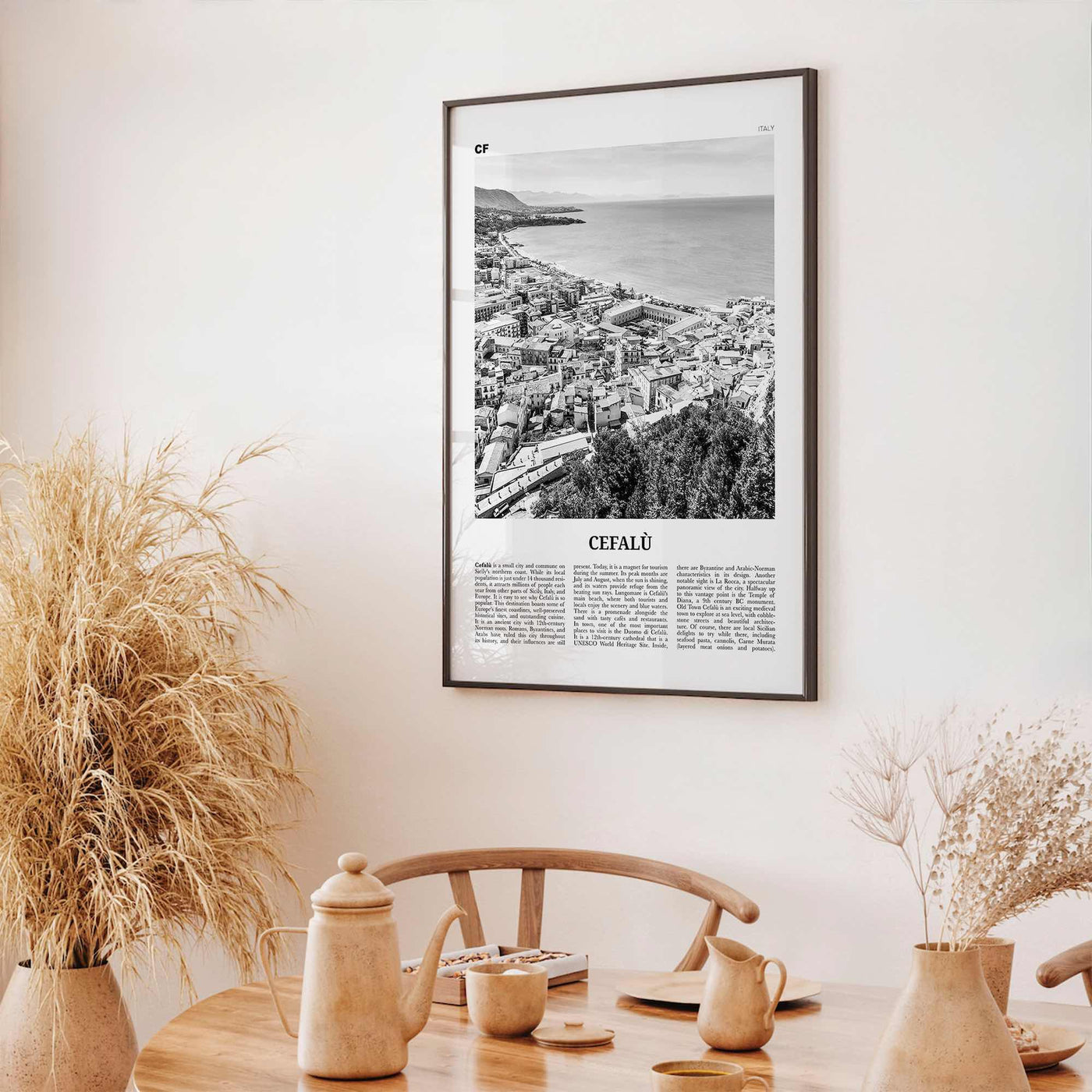 Cefalu Print Black and White, Cefalù Wall Art, Cefalù Poster, Cefalù Photo, Cefalù Wall Décor, Italy, Sicily, Palermo, Italia