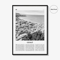 Cefalu Print Black and White, Cefalù Wall Art, Cefalù Poster, Cefalù Photo, Cefalù Wall Décor, Italy, Sicily, Palermo, Italia