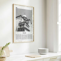 Celaya Print Black and White, Celaya Wall Art, Celaya Poster, Celaya Photo, Celaya Map, Mexico