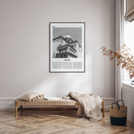 Celaya Travel B&W Poster