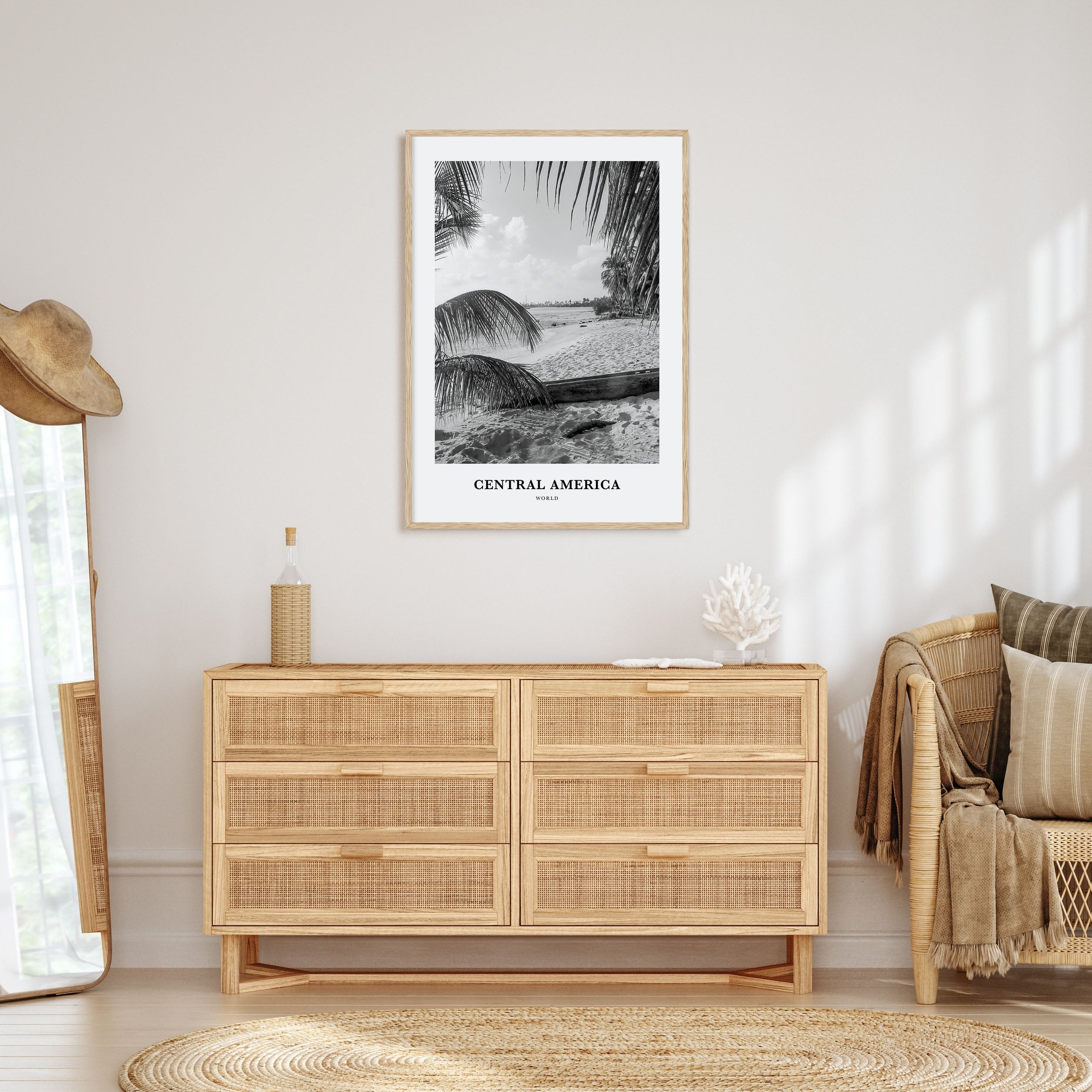 Central America Portrait B&W Poster