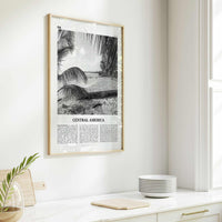 Central America Print Black and White, Central America Wall Art, Central America Poster, Central America Photo, Central America Wall Decor