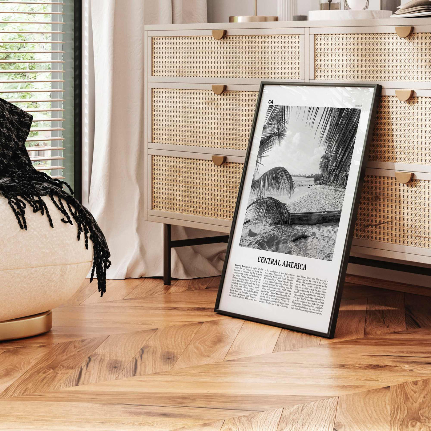 Central America Print Black and White, Central America Wall Art, Central America Poster, Central America Photo, Central America Wall Decor