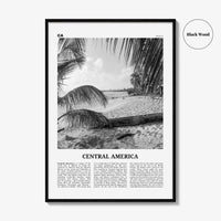Central America Print Black and White, Central America Wall Art, Central America Poster, Central America Photo, Central America Wall Decor