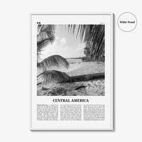 Central America Print Black and White, Central America Wall Art, Central America Poster, Central America Photo, Central America Wall Decor