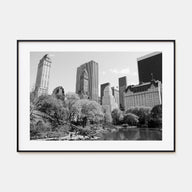 Central Park Landscape B&W Poster