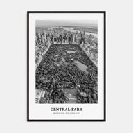 Central Park Portrait B&W Poster