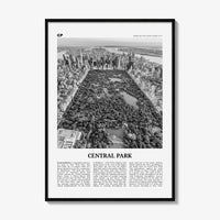 Central Park Print Black and White, Central Park Wall Art, Central Park Poster, Central Park Photo, New York City, USA, United States