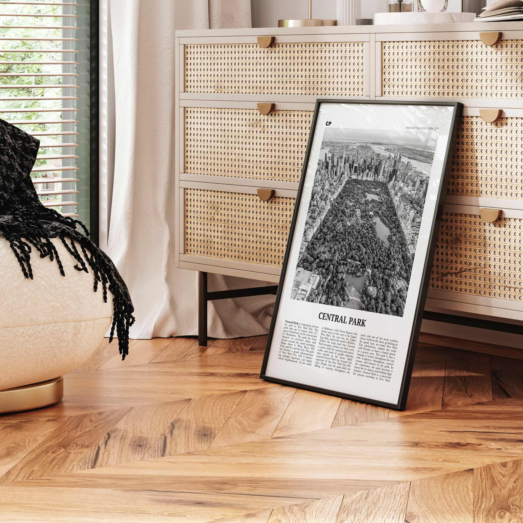 Central Park Print Black and White, Central Park Wall Art, Central Park Poster, Central Park Photo, New York City, USA, United States