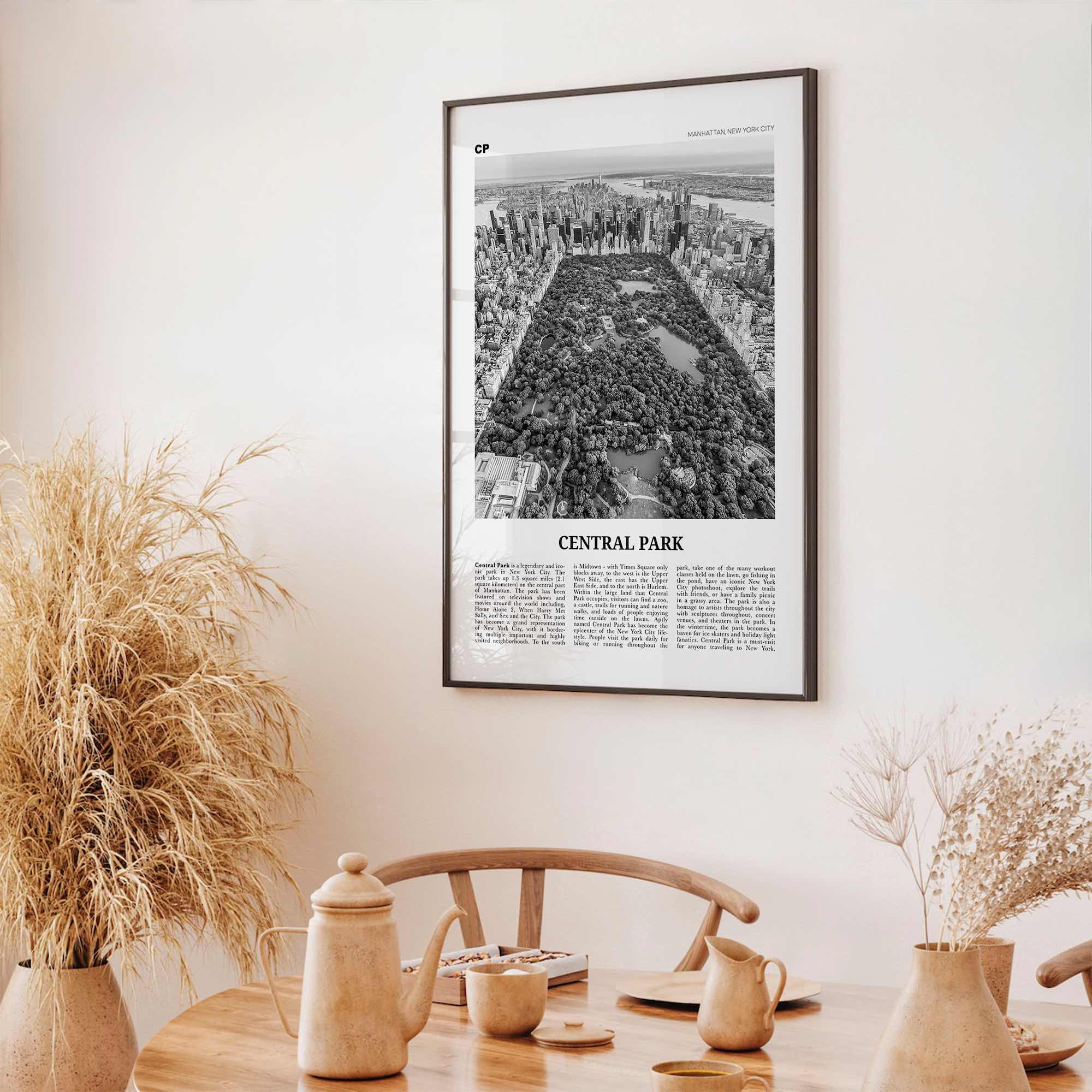 Central Park Print Black and White, Central Park Wall Art, Central Park Poster, Central Park Photo, New York City, USA, United States