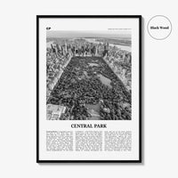 Central Park Print Black and White, Central Park Wall Art, Central Park Poster, Central Park Photo, New York City, USA, United States