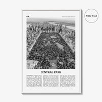 Central Park Print Black and White, Central Park Wall Art, Central Park Poster, Central Park Photo, New York City, USA, United States