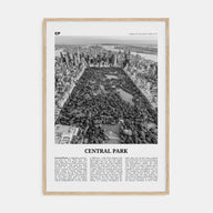 Central Park Travel B&W Poster