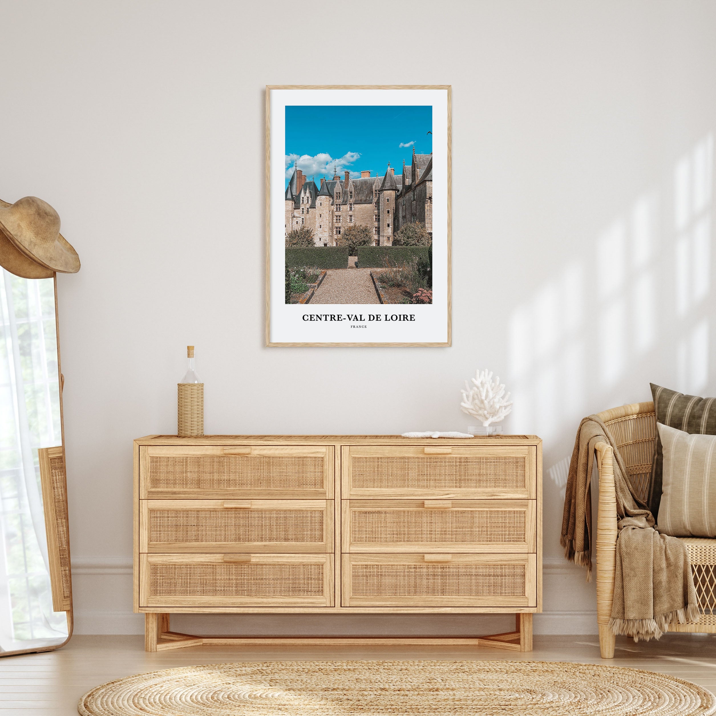 Centre-Val de Loire Portrait Color Poster