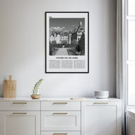 Centre-Val de Loire Travel B&W Poster