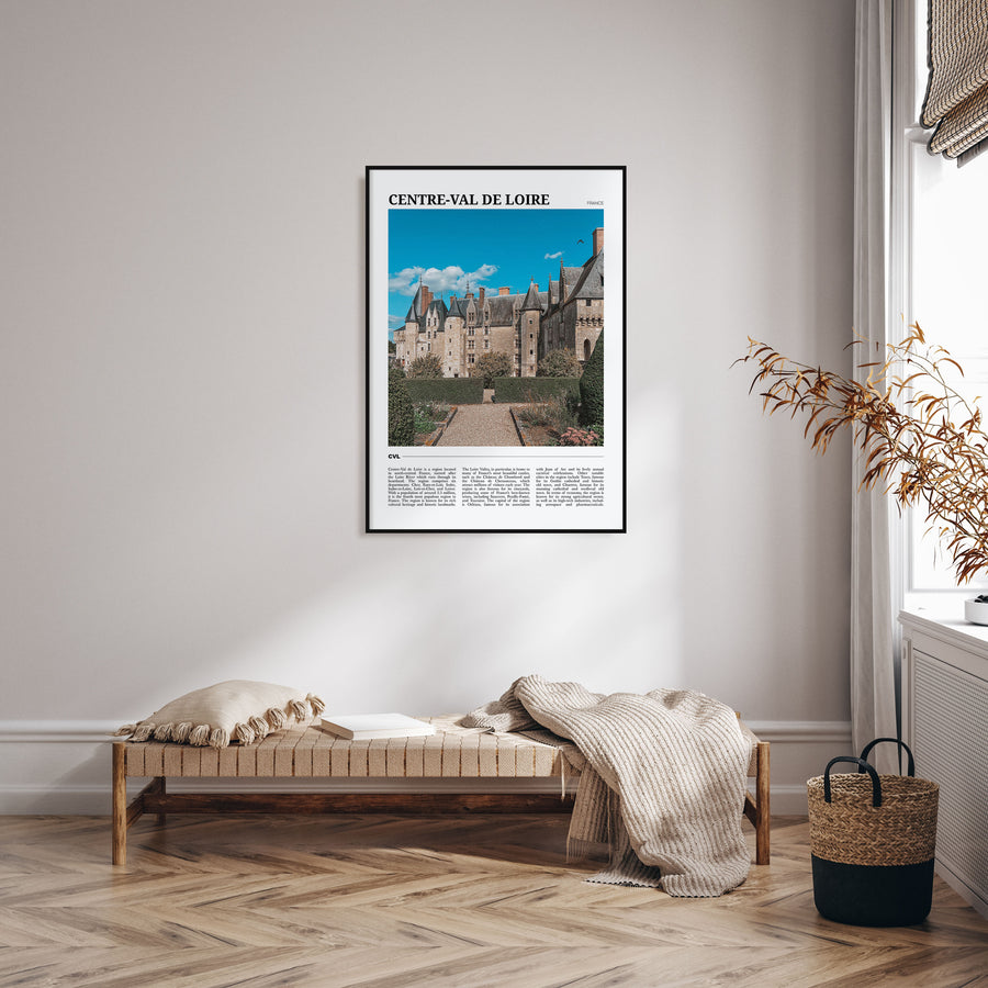 Centre-Val de Loire Travel Color Poster