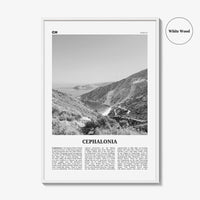 Cephalonia Print Black and White, Cephalonia Wall Art, Cephalonia Poster, Cephalonia Photo, Kefalonia, Greece, Κεφαλονιά, Kefaloniá