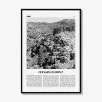 Cervara di Roma Print Black and White, Cervara di Roma Wall Art, Cervara di Roma Poster, Cervara di Roma Photo, Cervara di Roma Wall Décor