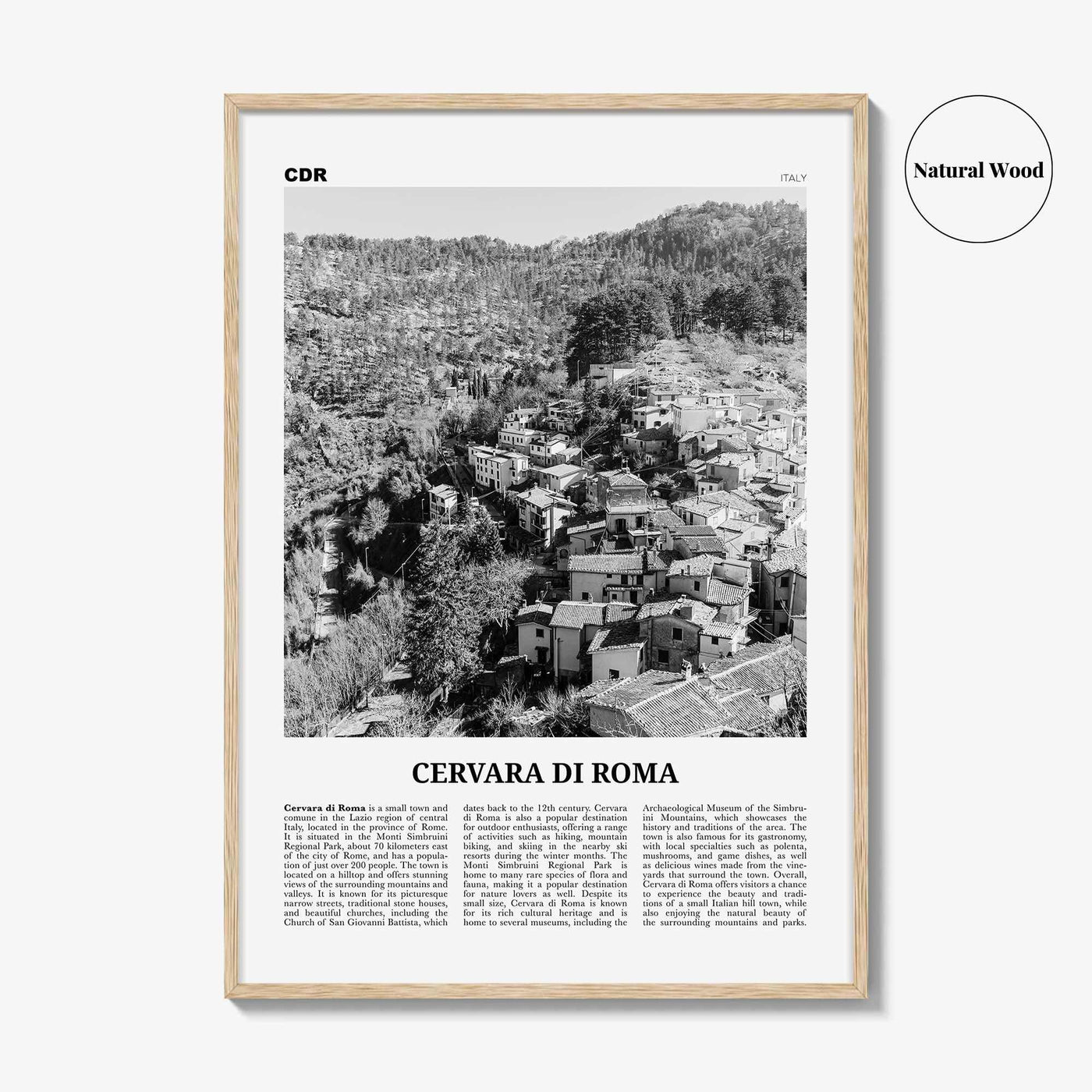 Cervara di Roma Print Black and White, Cervara di Roma Wall Art, Cervara di Roma Poster, Cervara di Roma Photo, Cervara di Roma Wall Décor