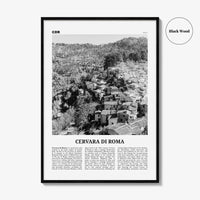 Cervara di Roma Print Black and White, Cervara di Roma Wall Art, Cervara di Roma Poster, Cervara di Roma Photo, Cervara di Roma Wall Décor