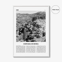 Cervara di Roma Print Black and White, Cervara di Roma Wall Art, Cervara di Roma Poster, Cervara di Roma Photo, Cervara di Roma Wall Décor