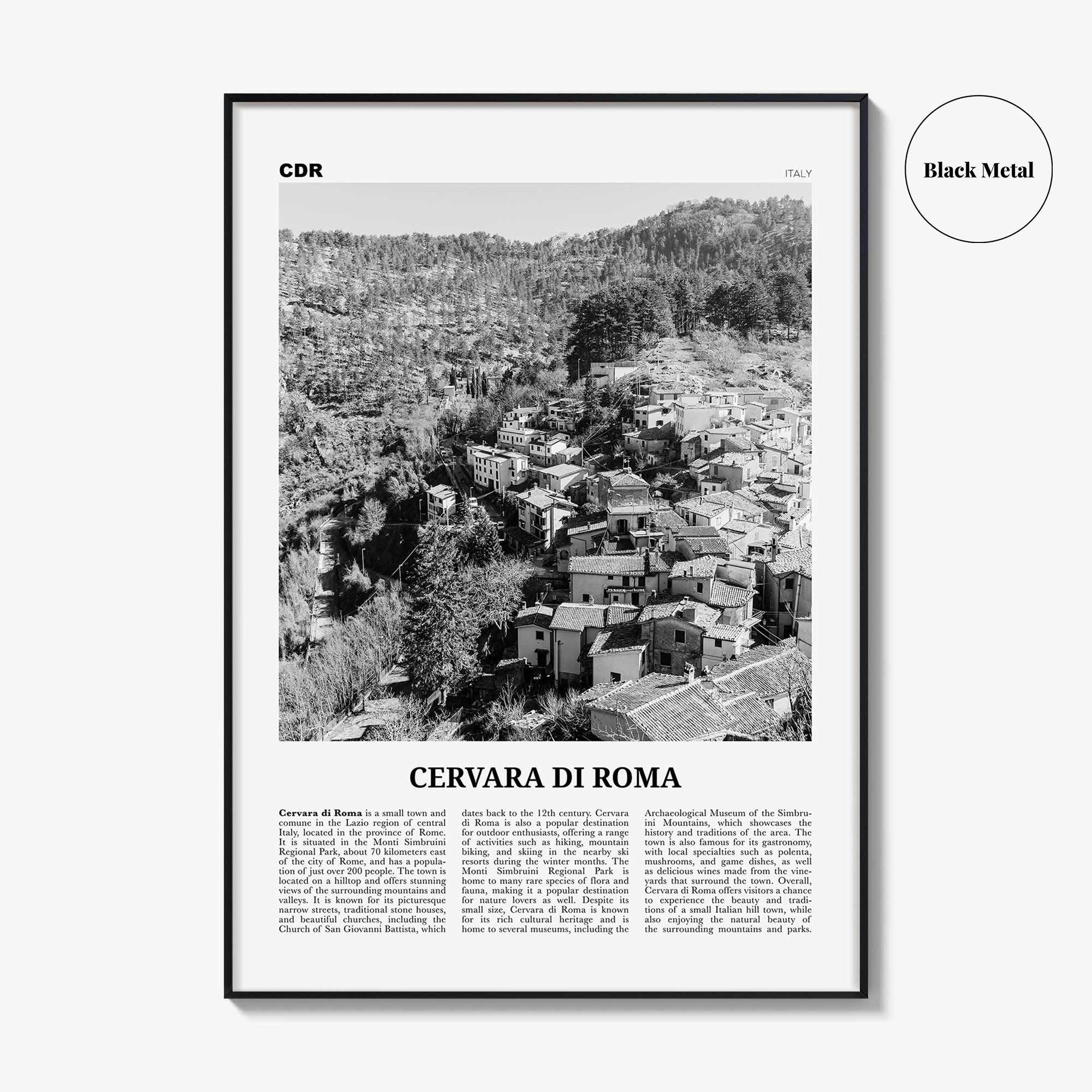 Cervara di Roma Print Black and White, Cervara di Roma Wall Art, Cervara di Roma Poster, Cervara di Roma Photo, Cervara di Roma Wall Décor