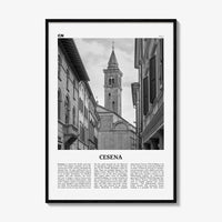 Cesena Print Black and White, Cesena Wall Art, Cesena Poster, Cesena Photo, Cesena Wall Décor, Cesena Map, Italy