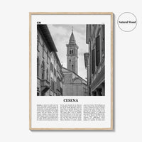 Cesena Print Black and White, Cesena Wall Art, Cesena Poster, Cesena Photo, Cesena Wall Décor, Cesena Map, Italy