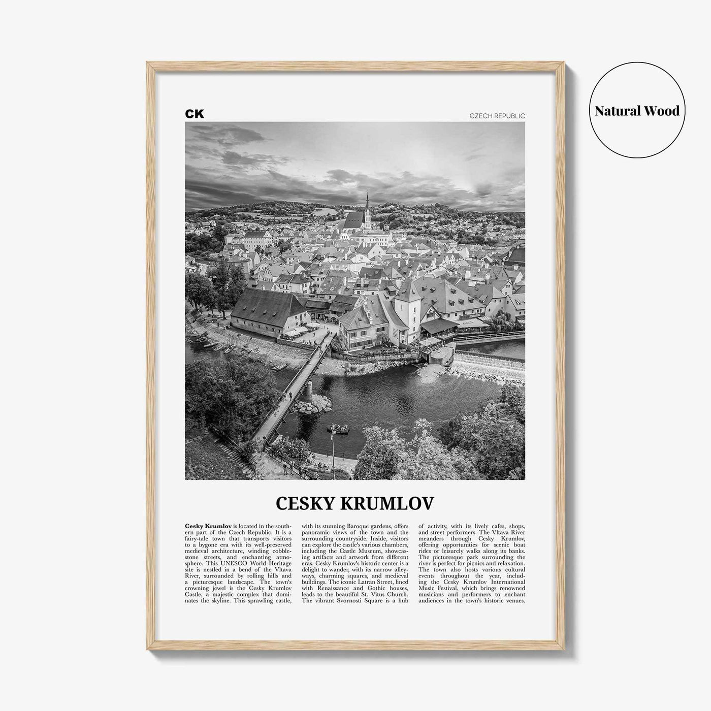 Cesky Krumlov Print Black and White, Cesky Krumlov Art, Cesky Krumlov Poster, Cesky Krumlov Photo, Cesky Krumlov Wall Décor, Czech Republic