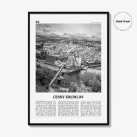 Cesky Krumlov Print Black and White, Cesky Krumlov Art, Cesky Krumlov Poster, Cesky Krumlov Photo, Cesky Krumlov Wall Décor, Czech Republic
