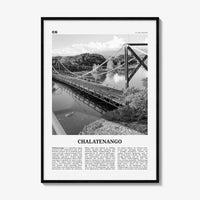 Chalatenango Print Black and White, Chalatenango Wall Art, Chalatenango Poster, Chalatenango Photo, Chalatenango Wall Décor, El Salvador