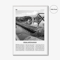 Chalatenango Print Black and White, Chalatenango Wall Art, Chalatenango Poster, Chalatenango Photo, Chalatenango Wall Décor, El Salvador