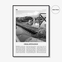 Chalatenango Print Black and White, Chalatenango Wall Art, Chalatenango Poster, Chalatenango Photo, Chalatenango Wall Décor, El Salvador