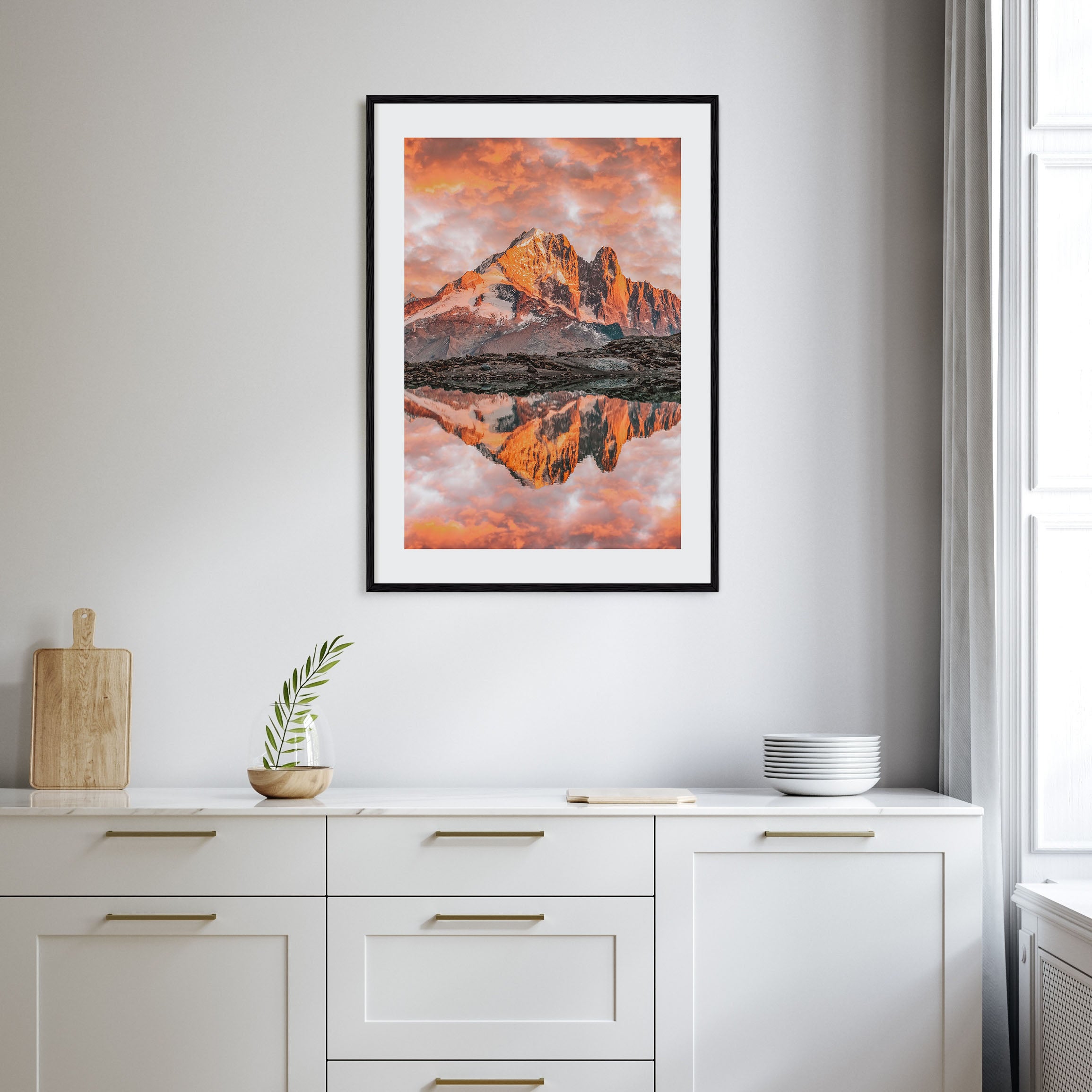 Chamonix Photo Color Poster