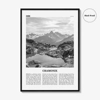 Chamonix Print Black and White, Chamonix Wall Art, Chamonix Poster, Chamonix Photo, Chamonix Wall Décor, Mont Blanc, France, Aples