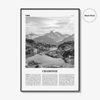 Chamonix Print Black and White, Chamonix Wall Art, Chamonix Poster, Chamonix Photo, Chamonix Wall Décor, Mont Blanc, France, Aples