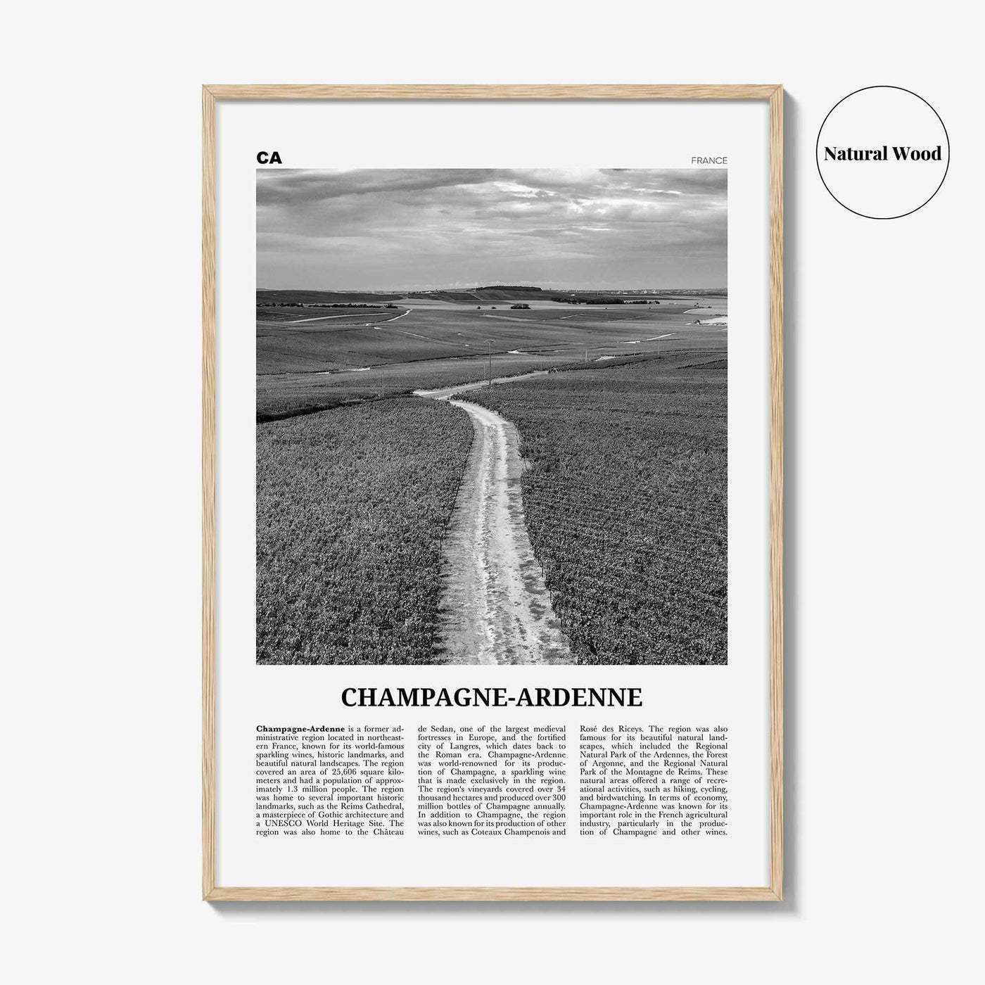 Champagne Ardenne Print Black and White, Champagne-Ardenne Wall Art, Champagne-Ardenne Poster, Champagne-Ardenne Photo, Wall Décor, Map