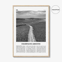 Champagne Ardenne Print Black and White, Champagne-Ardenne Wall Art, Champagne-Ardenne Poster, Champagne-Ardenne Photo, Wall Décor, Map