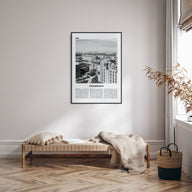 Champaign Travel B&W Poster