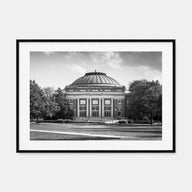 Champaign-Urbana Landscape B&W Poster
