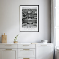 Champaign-Urbana Portrait B&W Poster