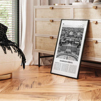 Champaign Urbana Print Black and White, Champaign-Urbana Wall Art, Champaign-Urbana Poster, Champaign-Urbana Photo, Champaign-Urbana Décor