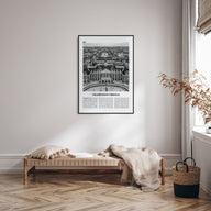 Champaign-Urbana Travel B&W Poster
